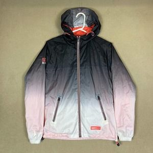 Superdry Jacket Adult Extra Small Multicolor Windbreaker‎ Zip Pocket Rain Womens